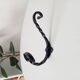 Vintage wrought iron coat rack