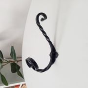 Vintage wrought iron coat rack