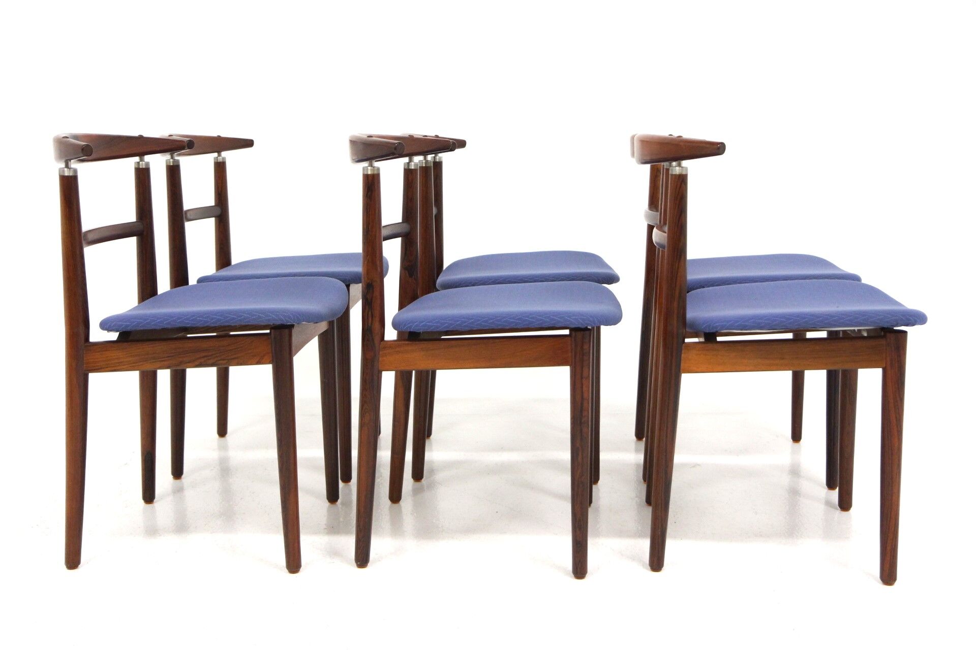 Set of 6 rosewood chairs, Helge Sibast & Børge Rammerskov,, Denmark, 1960
