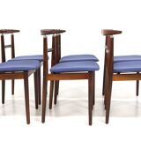 Set de 6 chaises en palissandre, Helge Sibast & Børge Rammerskov,, Danemark, 1960