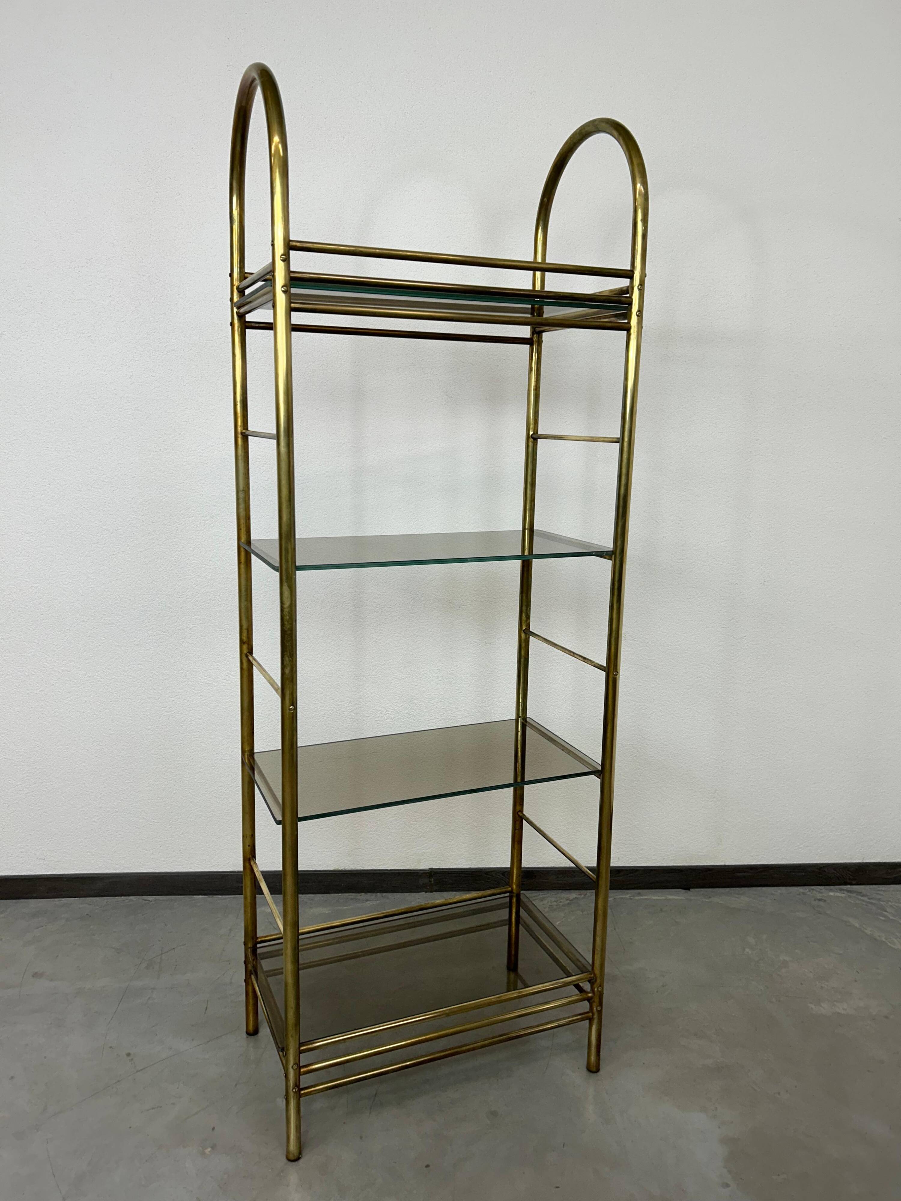 Mid-century design brass shelf
