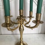 Ancient gilded bronze candlestick