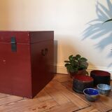 Old wooden storage chest of Chinese origin