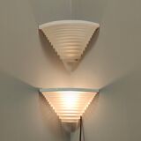 Pair of Postmodern Egisto Corner Sconces by Angelo Mangiarotti for Artemide