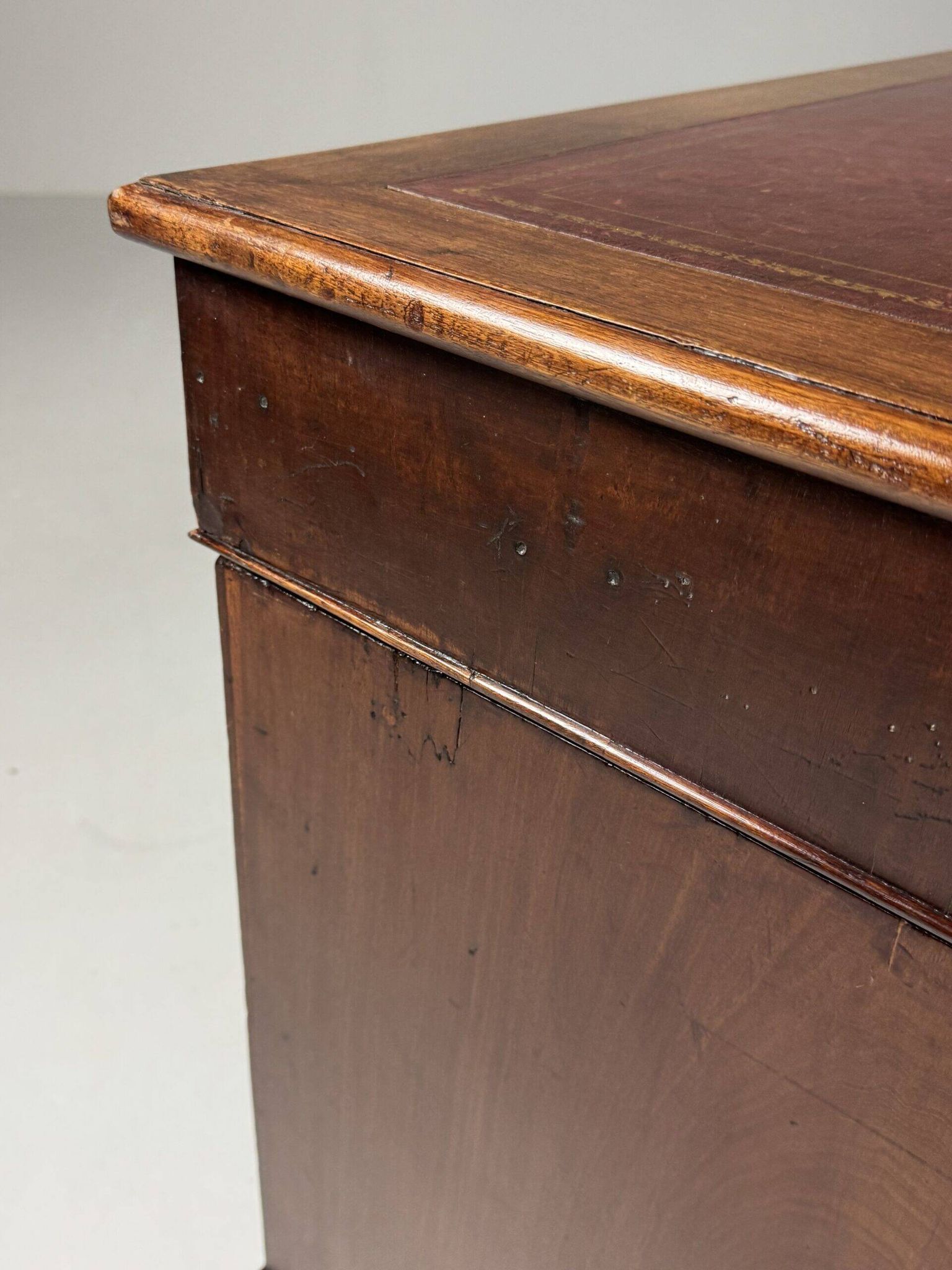 Mahogany partner desk English 19th century