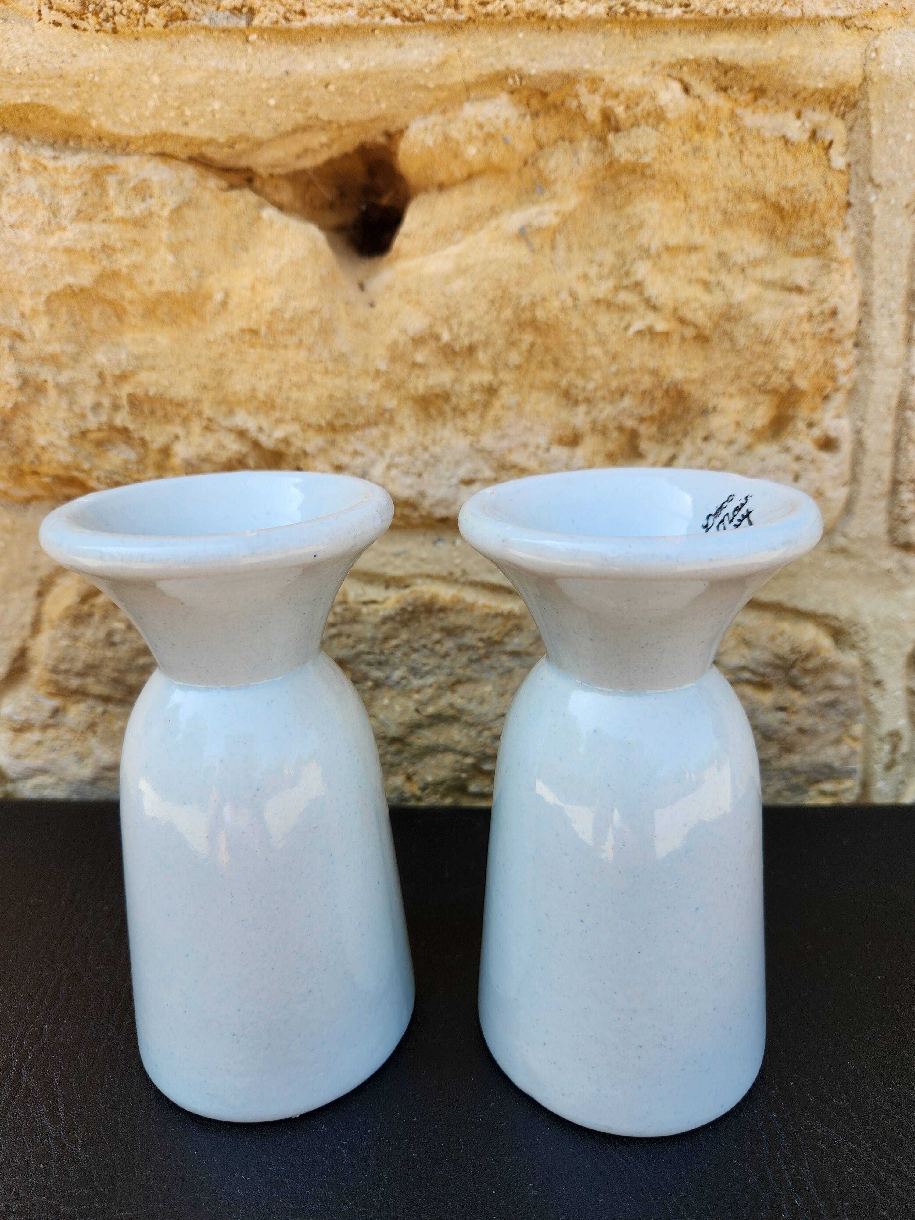 Vintage Mazagran Duo - Floral Elegance and Retro Charm