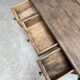 Small antique desk on wheels