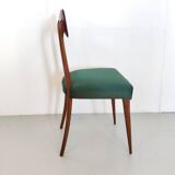 Pair of Green Side Chairs attributed to Ico Parisi for Ariberto Colombo