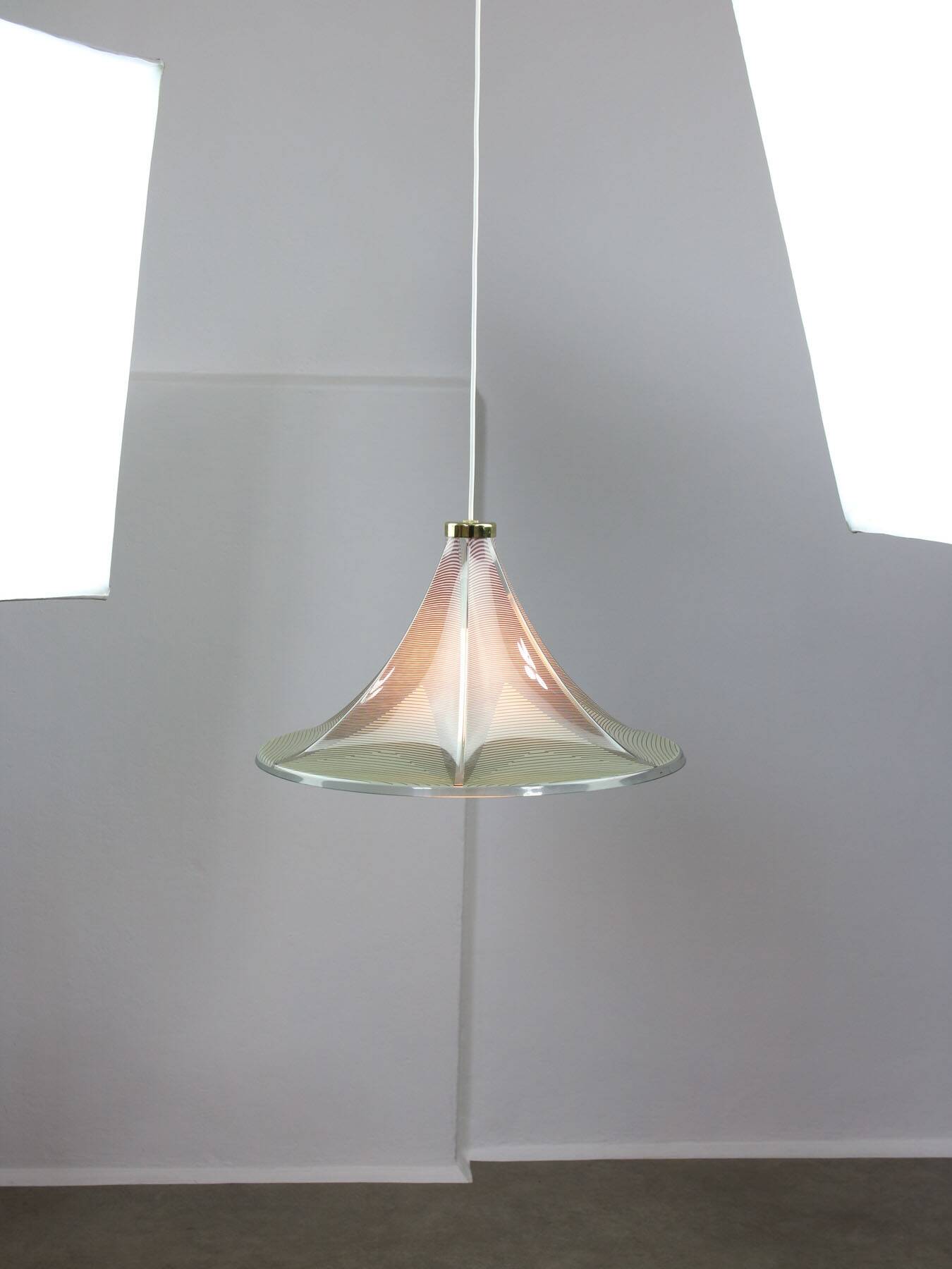 Vintage Trumpet Pendant Lamp from Meblo, 1970s