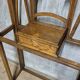 Vintage carved oak hall tree with mirror and coat hooks, early 20th century, 192 × 72 × 24 cm