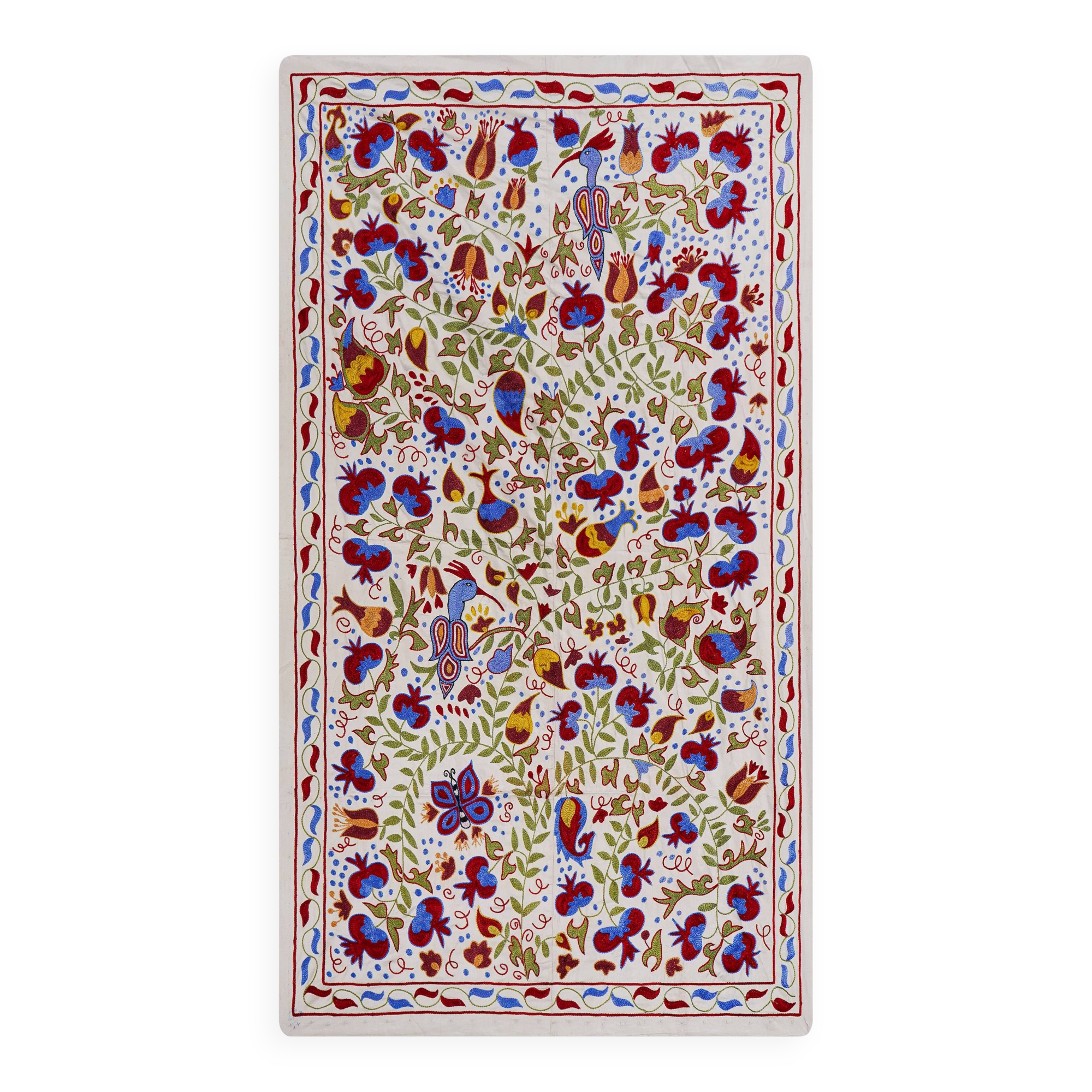 Hand-knotted rug, vintage Turkish rug 109x184 cm