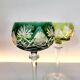 Box of 4 Val Saint Lambert "Berncastel" no. 204 Roemer glass – Belgium 1905