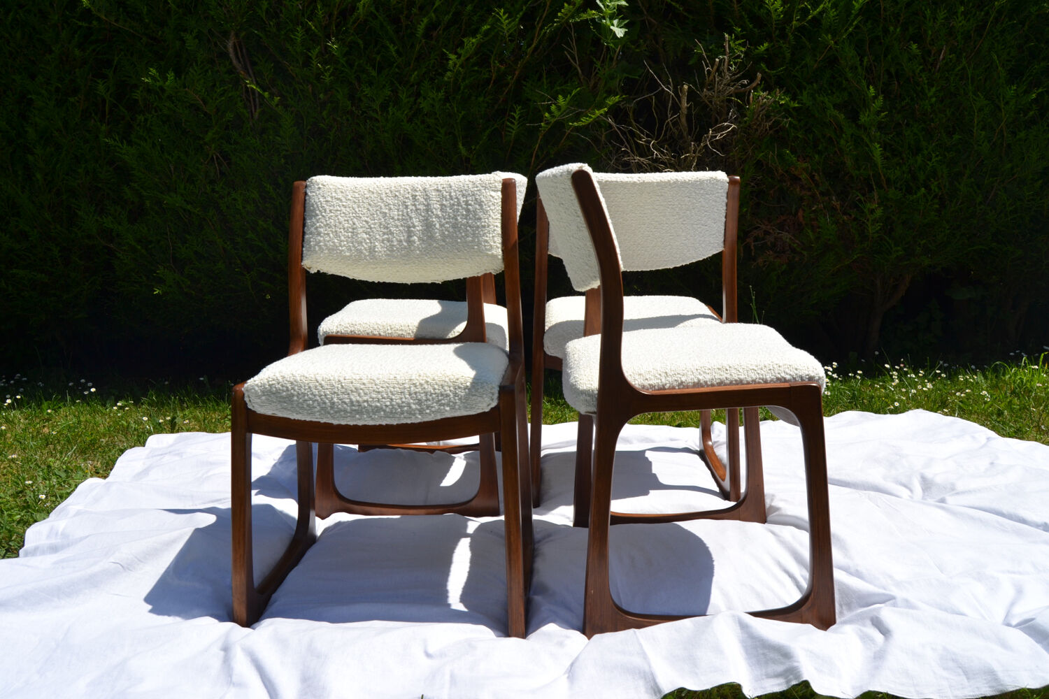 4 Baumann sleigh chairs