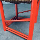 Austrian Folk Art Rush Side Chair, 1970s