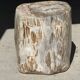 Very large white and grey petrified wood side table H45 D39 - 334