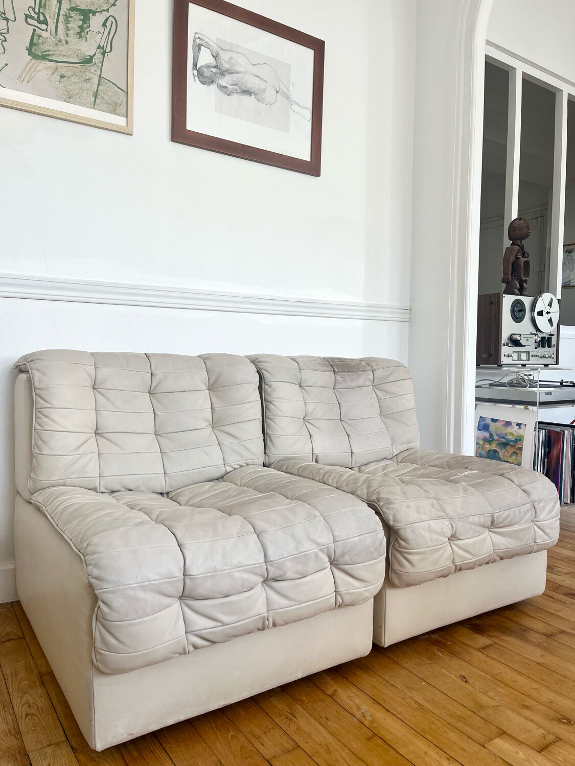 Pair of DS11 armchairs, De Sède edition, 1970.