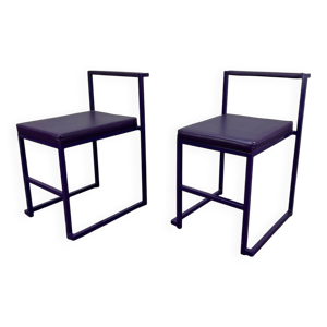 2 chaises design postmoderne,