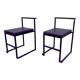 2 chaises design postmoderne, années 80