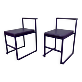 2 postmodern design chairs, 80s