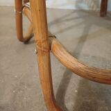 Rattan high chair, bamboo