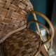 Chaise haute en rotin