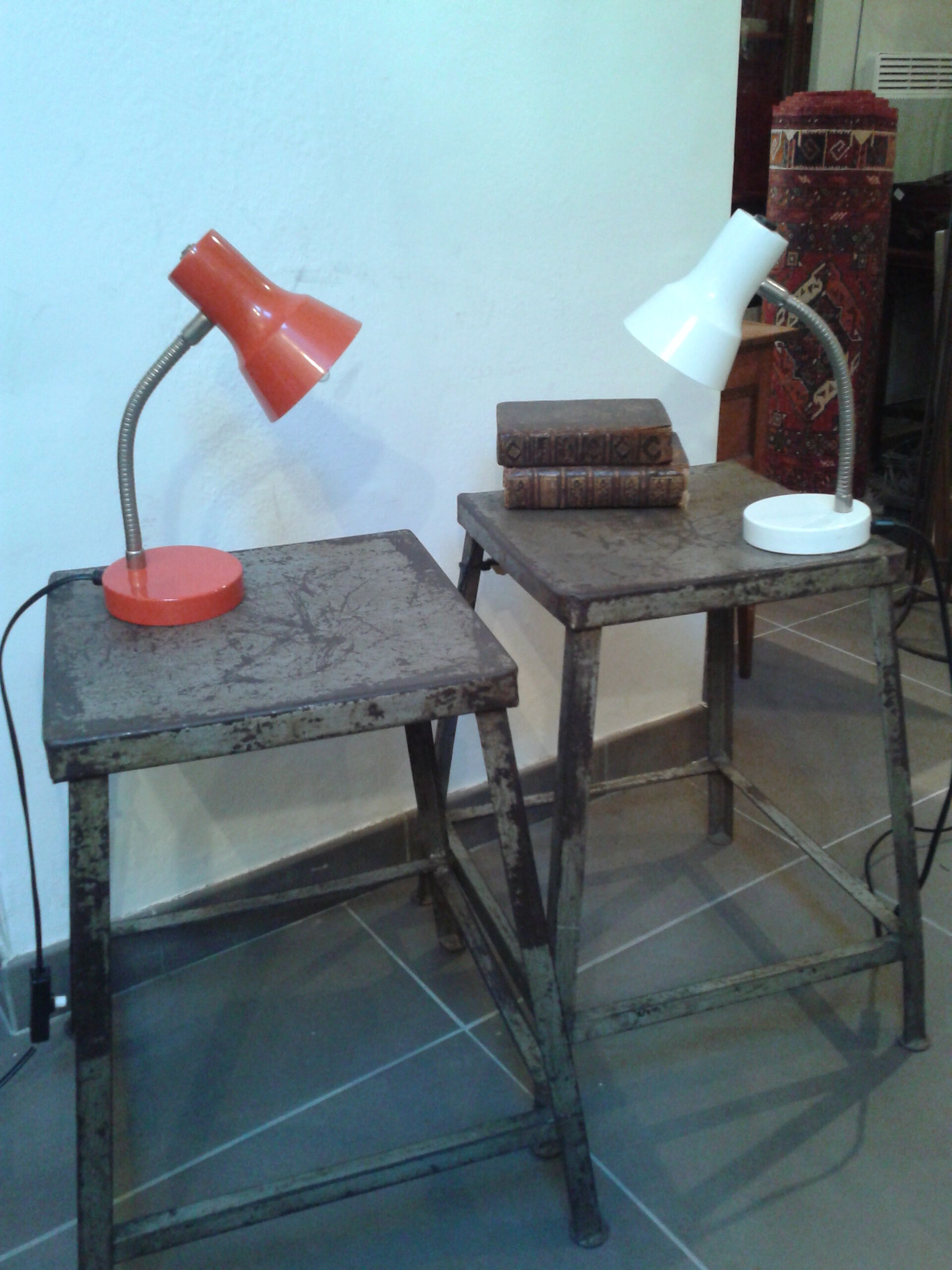 Square iron or stool table