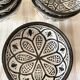 Lot of 6 black ceramic bowls