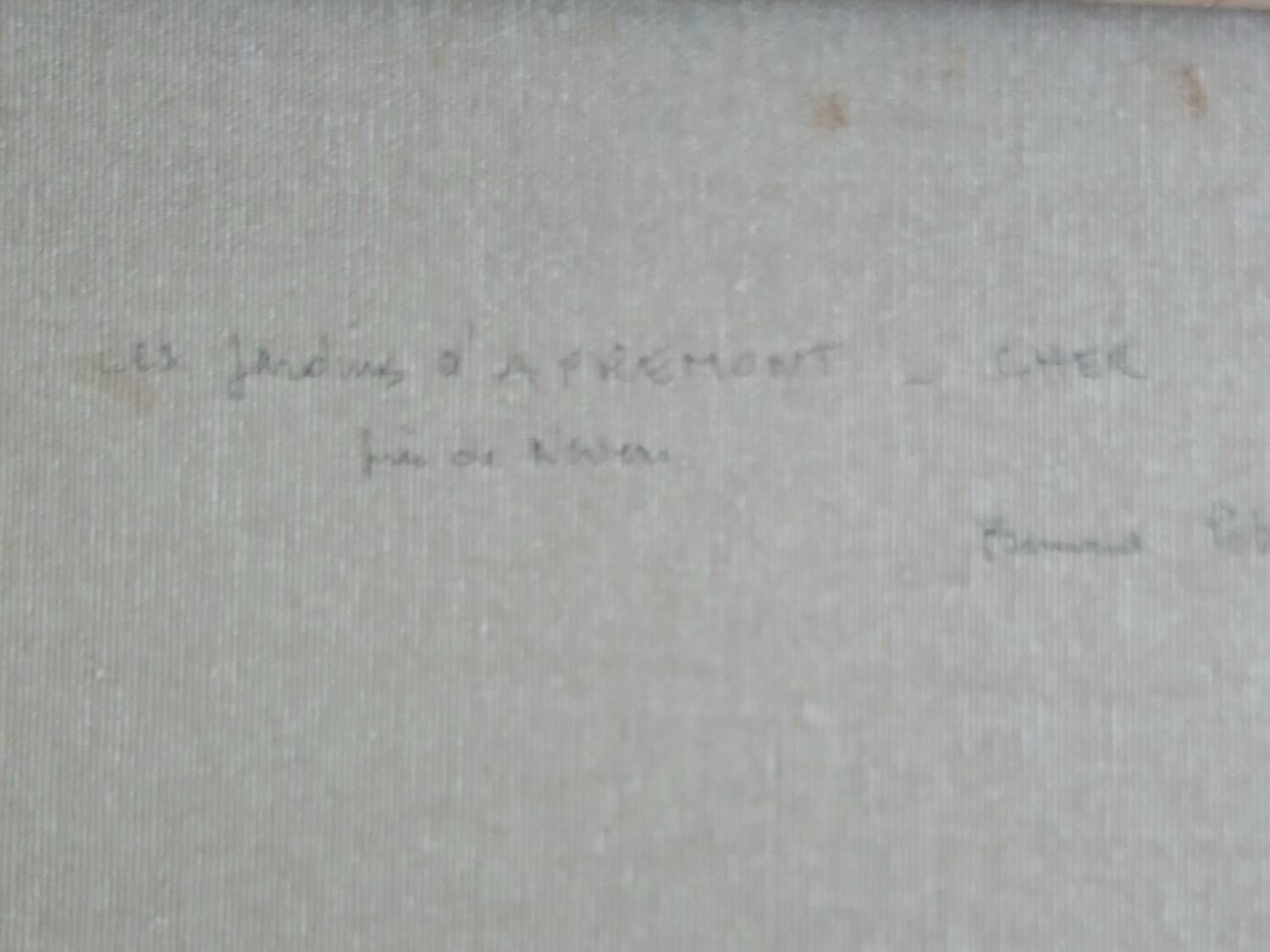 The Apremont Gardens - Oil on canvas