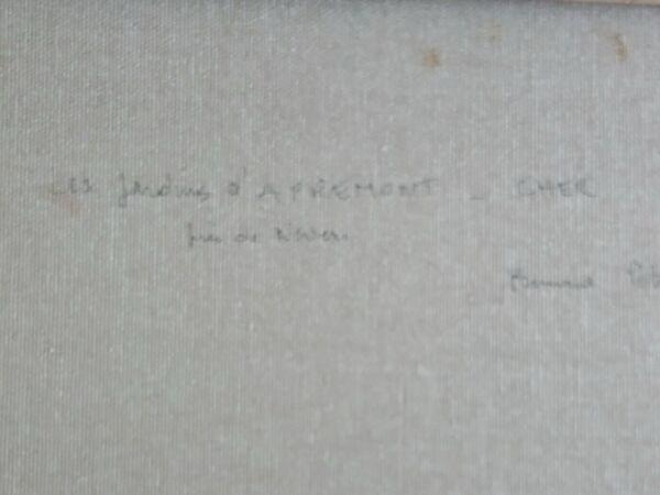 Les jardins apremont-HUILE sur toile