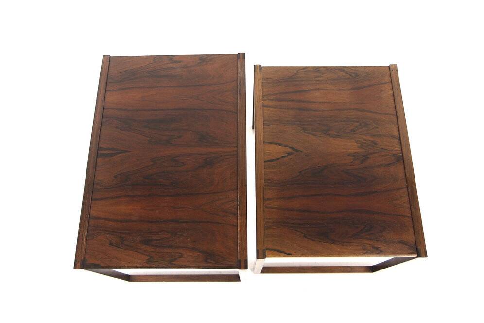 Scandinavian rosewood nesting tables, Sweden, 1960s