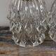 Pair of chiseled glass wall sconces