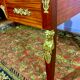 Empire style desk return from egypt double sided in mahogany and gilded bronzes year 1900