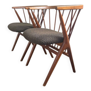 Ensemble de 2 chaises, - chaise