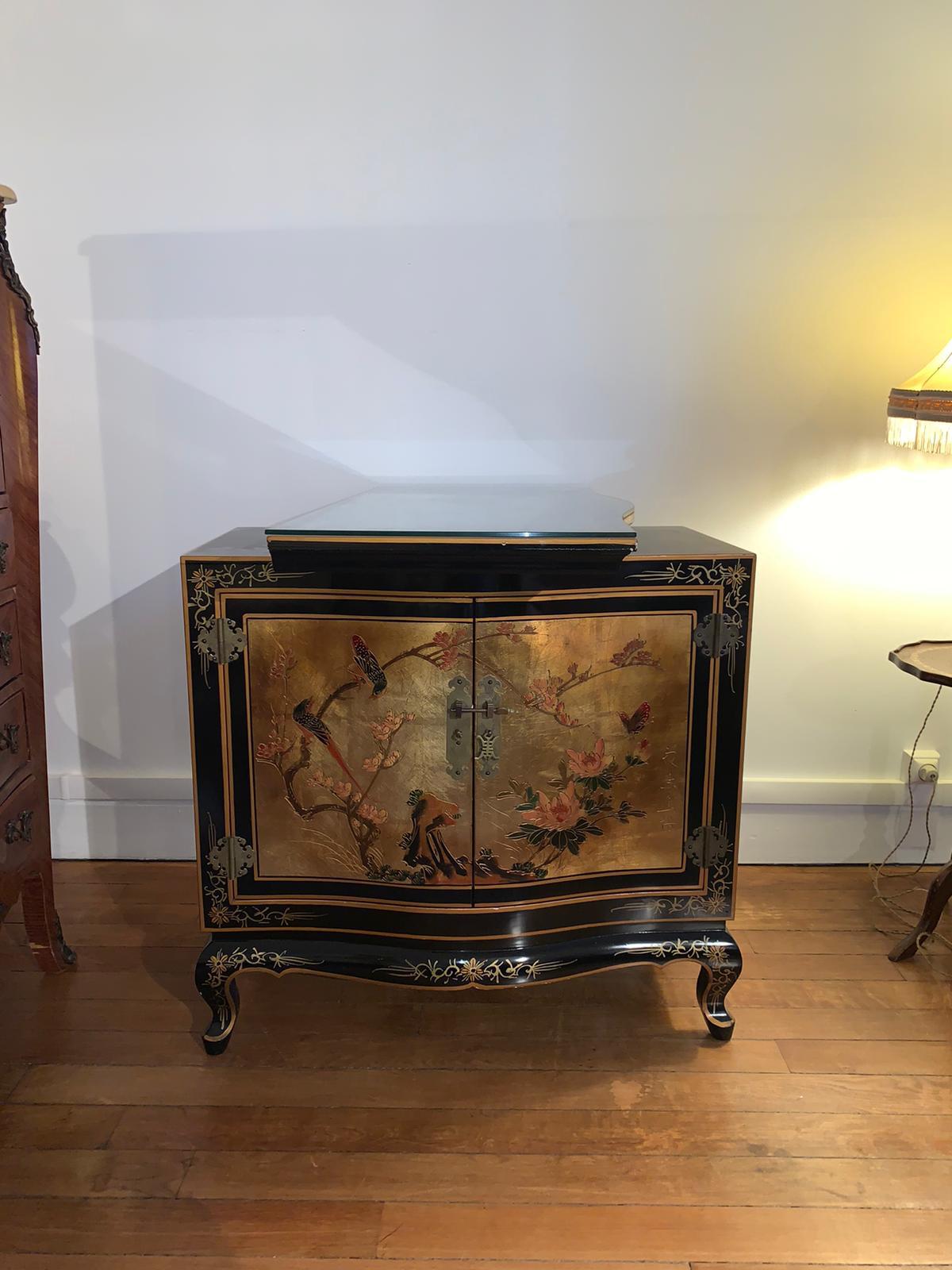 Meuble tv chinois avec plateau tournant