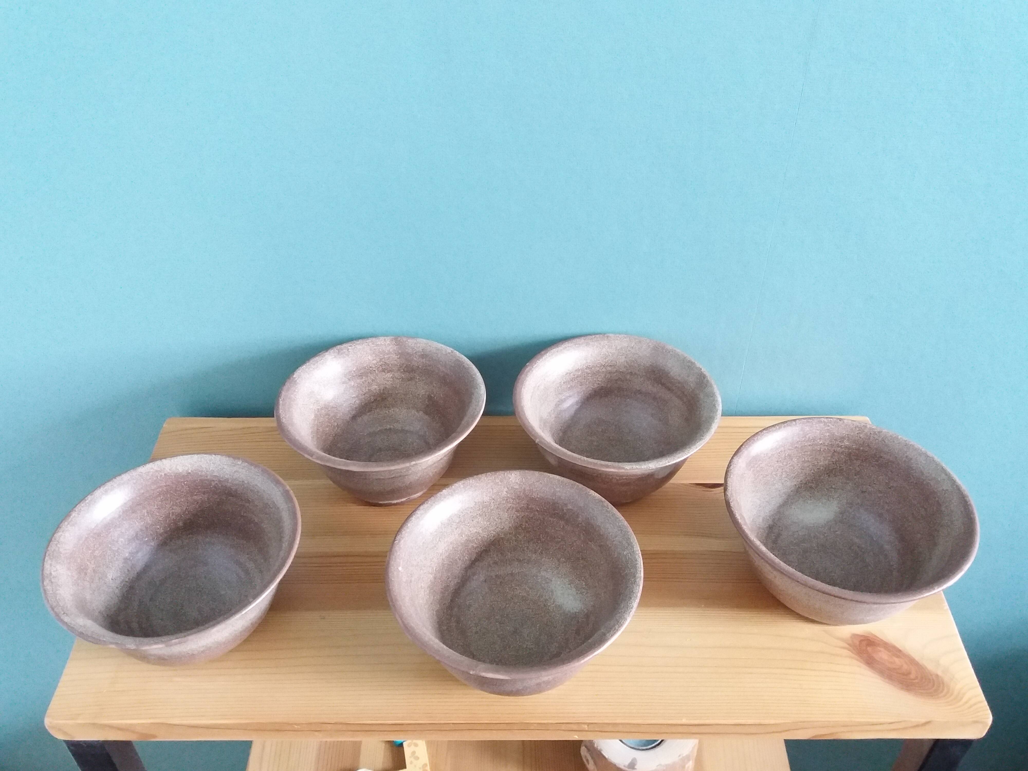 Vallauris Muratore style glazed terracotta bowl