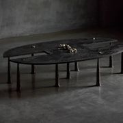 Table basse en fer brutaliste de Thomas Serruys, Belgique, 2019