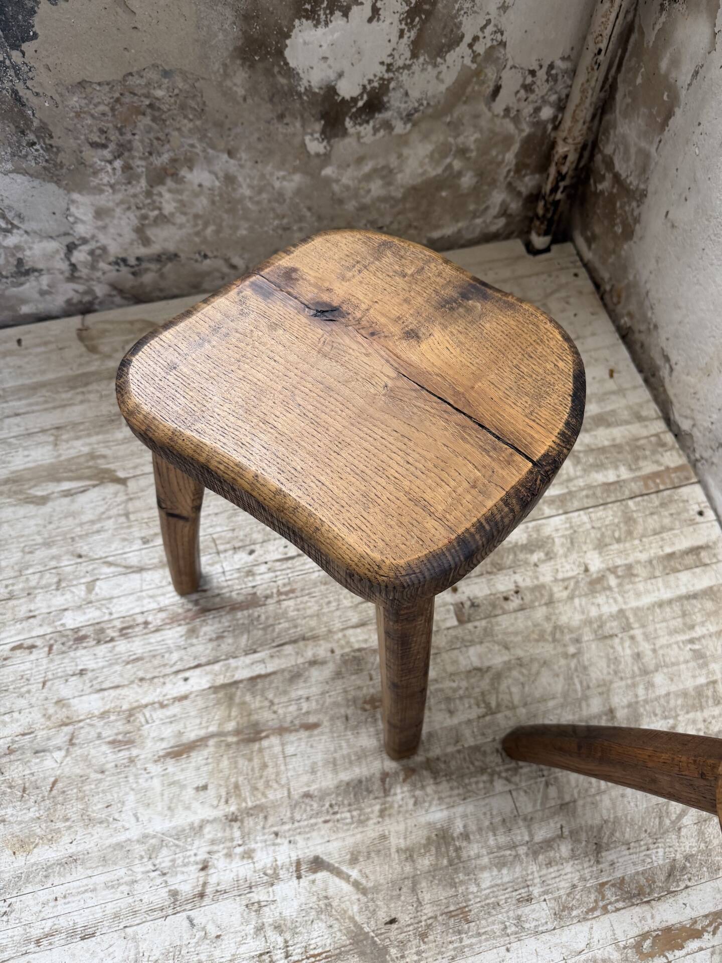 Paire de tabourets Henri Bataille chêne