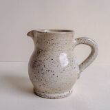 Little speckled ceramic milk jug - height 9.5 cm