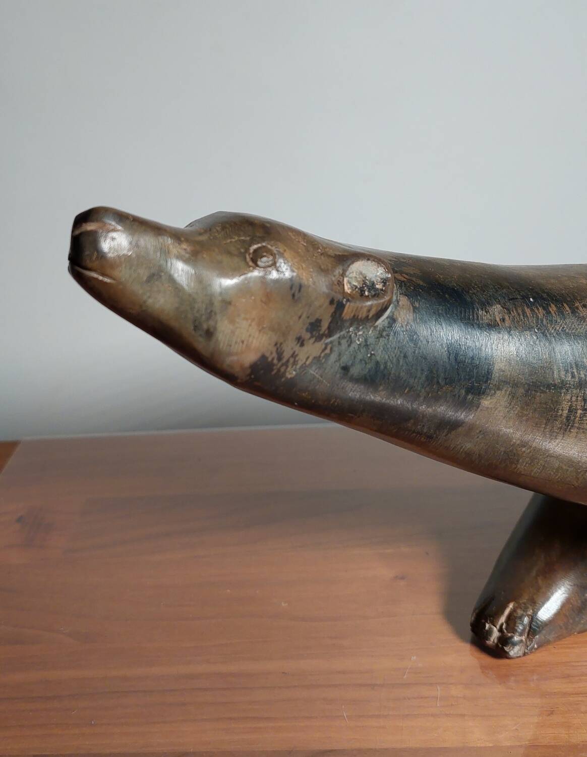 Polar bear, bronze pierre chenet.