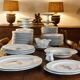English earthenware service, CP monogram, ducal crown, 109 pieces
