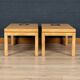 Une paire de tables d'appoint en bois laqué belge et en agate par willy daro c.1970