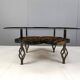 Brutalist Wrought iron coffee table 1970s