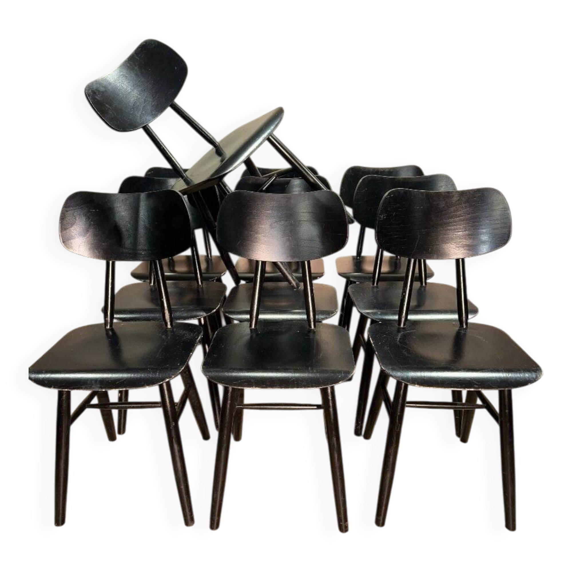 Lot de 10 chaises style scandinave
