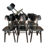Set of 10 Scandinavian style chairs