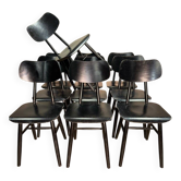 Set of 10 Scandinavian style chairs