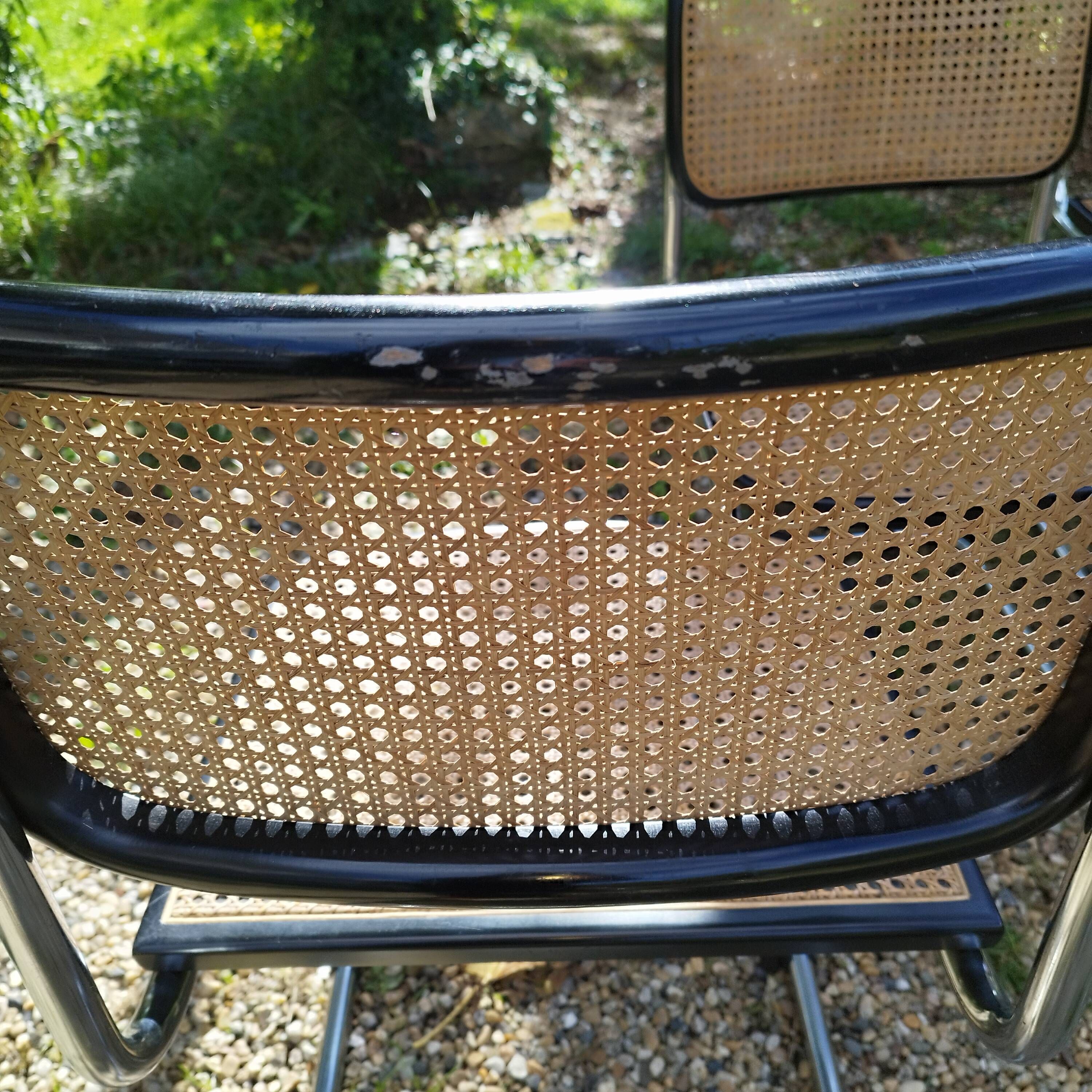 Vintage style chairs Cesca B32 Marcel Breuer