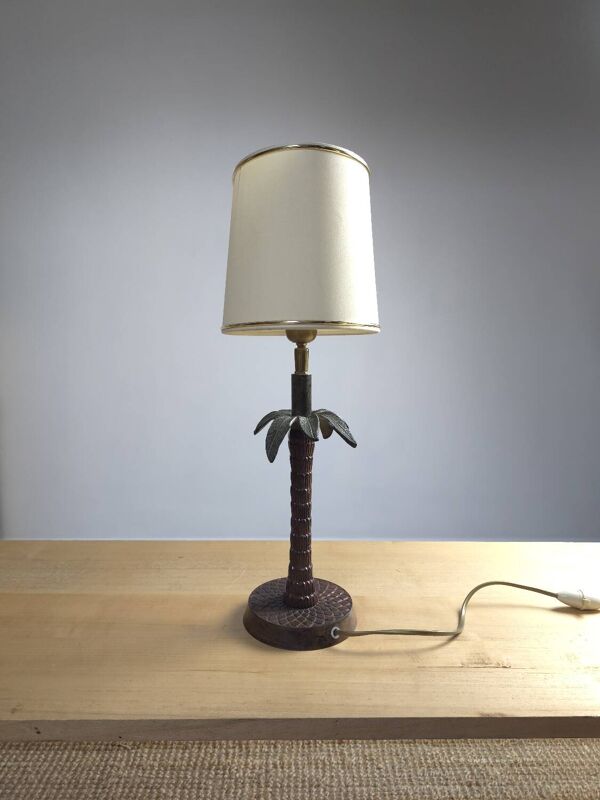 Lampe Palmier métal polychrome
