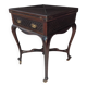 Game table known as "mouchoir" in mahogany, Louis XV style with decorative inspiration.