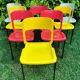 Série de 8 chaises design Pop année 1970-80