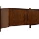 Vintage wall cabinet compact wall system 1960s teak veneer